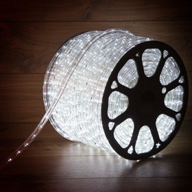 Фото 1/9 121-155, Дюралайт LED, постоянное свечение (2W) - белый, 24В, 36 LED/м, бухта 100 м