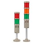 LTA-505-3-24-TJ-RYG колонна светосигнальная D50 мм, LED, 24VDC, (красный, желтый, зеленый), постоянное свечение, зуммер, стойка+основание