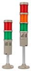 LTA-505-2-220-TJ-RG колонна светосигнальная D50 мм, LED, 110-220VAC, (красный, зеленый), постоянное свечение, зуммер, стойка+основание