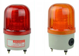 LTE5101J-24-R маяк светосигнальный D100 мм, LED, 24VDC, красный, мигающее свечение, зуммер, 3 шпильки М4