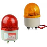 LTE5071J-12-Y маяк светосигнальный D70 мм, LED, 12VDC, желтый, мигающее свечение, зуммер, 3 шпильки М4