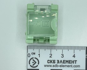 Фото 1/4 Контейнер модульный для электронных выводных и SMD компонентов 25x31.5x21.5мм (Wentai №1 зеленый)
