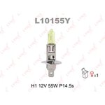 L10155Y, Лампа 12V H1 55W P14,5s LYNXauto Yellow 1 шт. картон L10155Y