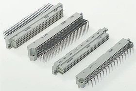 244304 / 244304-E, 96 Way 2.54mm Pitch, Type C Class C2, 3 Row, Straight DIN 41612 Connector, Socket