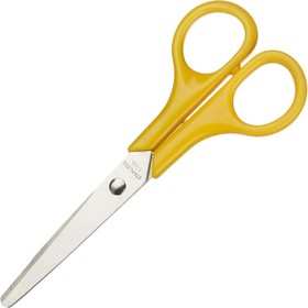Тупоконечные ножницы 130 мм, с пластиковыми ручками, цвет желтый 47586