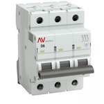 Автоматический выключатель AV-6, 3P, 6A, 6kA, AVERES mcb6-3-06D-av