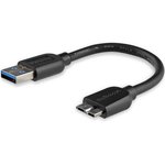 USB3AUB15CMS, USB 3.0 Cable, Male USB A to Male Micro USB B Cable, 15cm