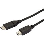 USB2CMB2M, USB 2.0 Cable, Male USB C to Male Mini USB B Cable, 2m