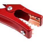 BU-X15400-2, Crocodile Clip, Copper Contact, 200A, Red