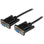 SCNM9FF2MBK, Female 9 Pin D-sub to Female 9 Pin D-sub Serial Cable, 2m PVC