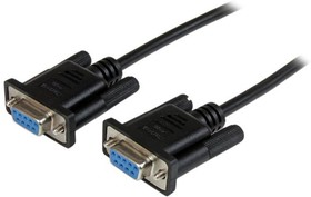 Фото 1/4 SCNM9FF2MBK, Female 9 Pin D-sub to Female 9 Pin D-sub Serial Cable, 2m PVC