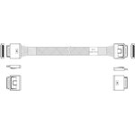 Кабель JPC P5200DR01000-1 Cable OCuLink x8 80P (прямой Straight Type) -TO- ...