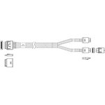 Кабель JPC P5251DR01000-1 Cable OCuLink x8 80P (прямой Straight Type) -TO- 2x ...
