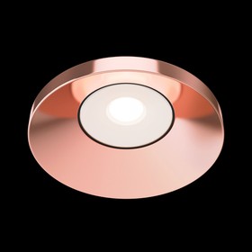 Фото 1/7 Maytoni Downlight Встраиваемый светильник Розовое Золото DL040-L10RG4K