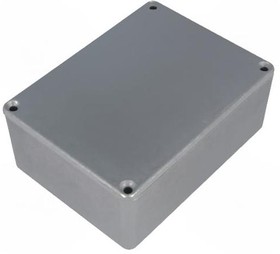 Фото 1/4 1590WS, 1590 Series Natural Die Cast Aluminium Enclosure, IP65, Natural Lid, 110 x 82 x 44mm