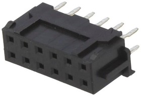 Фото 1/2 DF11-12DS-2DSA(05), PCB Receptacle, Wire-to-Board, 2 мм, 2 ряд(-ов), 12 контакт(-ов), Монтаж в Сквозное Отверстие