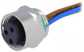 Фото 1/2 21043162301, Straight Female 3 way 7/8 in Circular to Unterminated Sensor Actuator Cable, 500mm