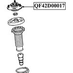 QF42D00017, QF42D00017_опора амортизатора переднего! с подшипником\ Toyota ...