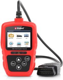 Фото 1/4 Сканер диагностический OBD2 2.4&quot; V301 VIDENT