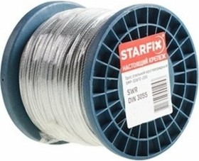 Фото 1/7 SMP53685200, Трос стальной, оцинк. М1.5 DIN 3055 (бухта 200 м) STARFIX