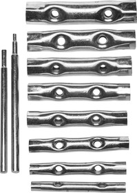 27192-H10, DEXX 10 предметов, 6 - 22 мм, набор трубчатых ключей (27192-H10)