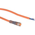 11295 RKMV 3-06/5 M, Female 3 way M8 to Unterminated Sensor Actuator Cable, 5m