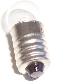 F018E WHITE WIRE, Лампа накаливания, 4.8 В DC, E10 / MES, 11мм