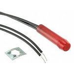 6063-001-634R, Panel Mount Indicator Lamps RED DIFFUSED CONICAL FACE