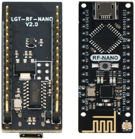 Фото 1/3 Аналог Arduino Nano V3.0 (HT42B534) , Программируемый контроллер на базе LGT8F328P + NRF24l0, с монтажем PLS, MicroUSB + кабель