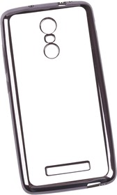 Фото 1/5 Силиконовый чехол LP для Xiaomi Redmi Note 3 TPU прозрачный с черной хром рамкой