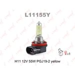 L11155Y, L11155Y H11 12V55W PGJ19-2 YELLOW Лампа LYNXauto