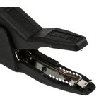 972405100, Crocodile Clip 4 mm Connection, Brass Contact, 32A, Black