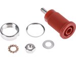 SEB 6445 NI / RT, Red Female Banana Socket, 4 mm Connector, Screw Termination ...