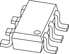 Фото 1/2 Diodes Inc 40V 30mA, Schottky Diode, 6-Pin SOT-26 SDM03MT40-7-F