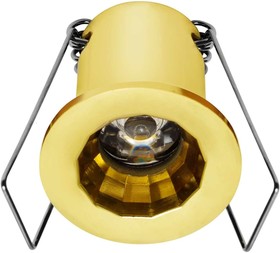 Светодиодный светильник 3100K, 220В 1x1Вт золото, FT 902 LED G