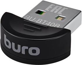 Фото 1/10 Адаптер USB Buro BU-BT40B BT4.0+EDR class 1.5 20м черный