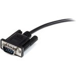 MXT1002MBK, Male 9 Pin D-sub to Female 9 Pin D-sub Serial Cable, 2m PVC