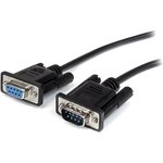 MXT1002MBK, Male 9 Pin D-sub to Female 9 Pin D-sub Serial Cable, 2m PVC