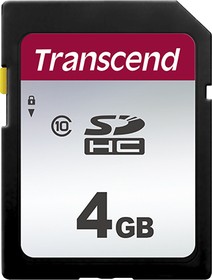 Фото 1/4 TS4GSDC300S, 4 GB SD SD Card, Class 10