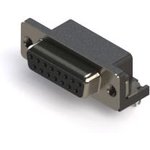 622-015-260-542, D-Sub Receptacle - 15 Contacts - 90° PC Pin - Four Prong ...