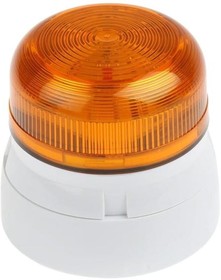 Фото 1/6 QBS-0054, Flashguard QBS Series Amber Flashing Beacon, 12 V dc, 24 V dc, Surface Mount, Xenon Bulb