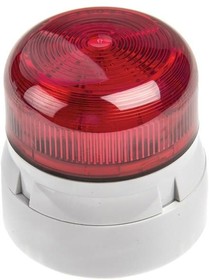 Фото 1/4 QBS-0052, Flashguard QBS Series Red Flashing Beacon, 12 V dc, 24 V dc, Surface Mount, Xenon Bulb
