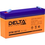 DTM6012, Аккумулятор свинцовый 6В-1.2Ач 97х24х58