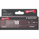 BN1812B, 20mm Steel Brad Nails, Brown 2000 Pack