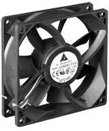 AFB0612GH-AF00, DC Fans DC Tubeaxial Fan, 60x25mm, 12VDC, Ball Bearing, 3-Lead Wires, Tachometer