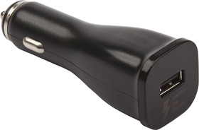 Фото 1/2 Автомобильная зарядка LP Fast Charge с USB выходом + кабель USB Type-C 9V-1,67A черная, коробка