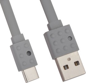 Фото 1/2 USB кабель REMAX Lego Series Cable PC-01a USB Type-C серый