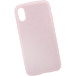 Силиконовая крышка "LP" для iPhone X "Блёстки" TPU (розовая/европакет)