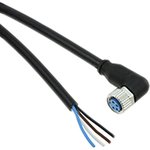 1-2273104-1, Right Angle Female 4 way M12 to Unterminated Sensor Actuator Cable, 1.5m