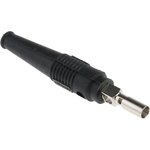 64.9199-21, In-Line Test Plug ø4mm Black 32A 30V Nickel-Plated